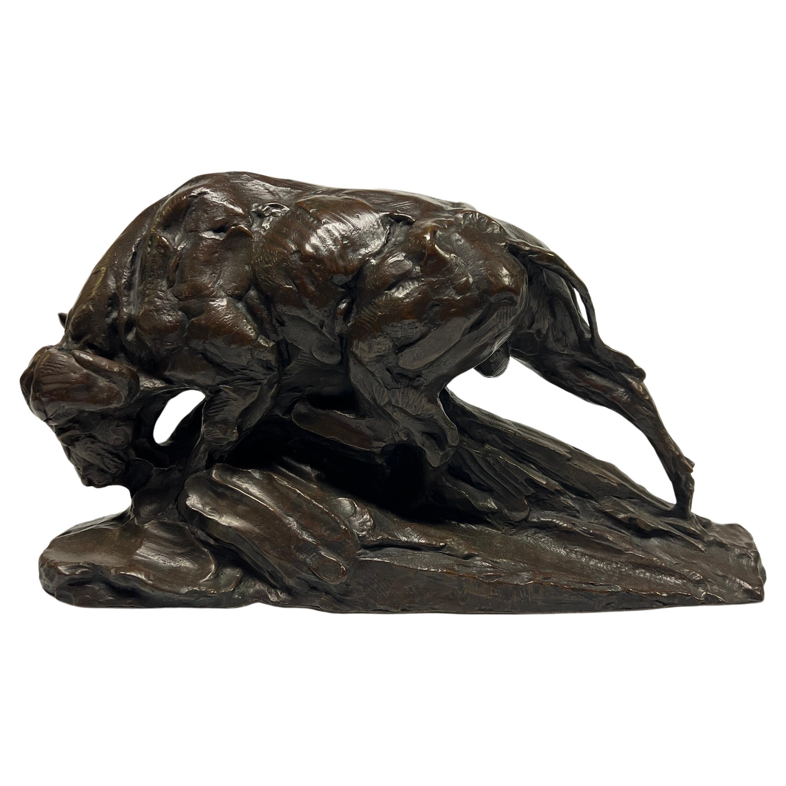 Water Buffalo Bronze Sculpture by Dylan Lewis (1964- )