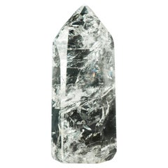 Water Clear Crystal Quartz Obelisk, Rainbow Generator Tower from Diamantina