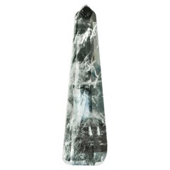 Water Clear Diamantina Crystal Quartz Obelisk Tower filled with Rainbows