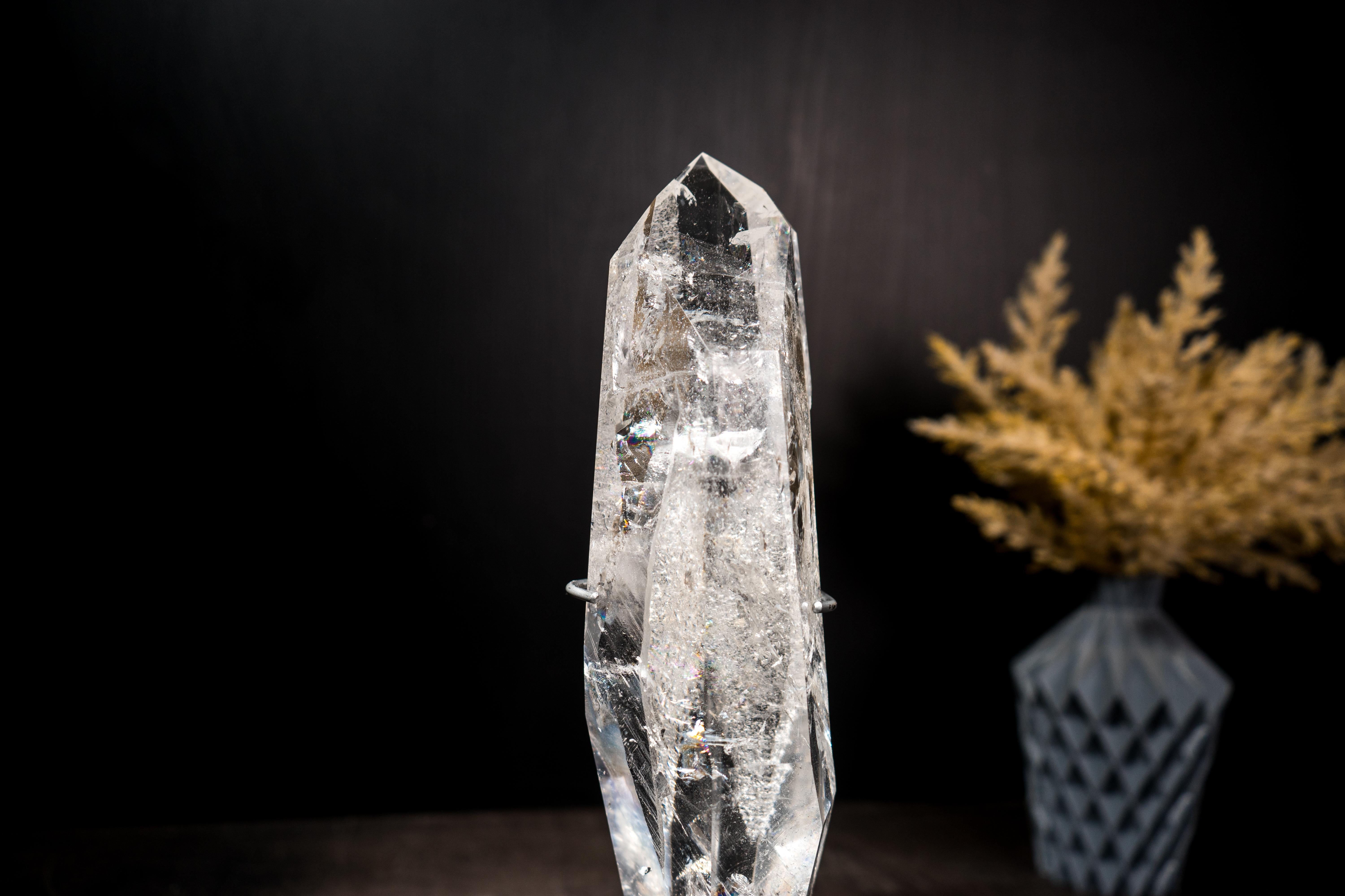 Water Clear Real Lemurian Quartz Point For Sale 1