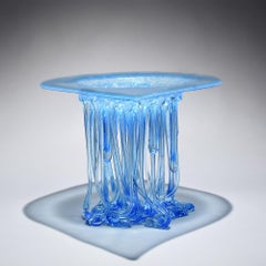 "Water Drop", Murano Glass Centerpiece, Handmade in Italy, Unique Design, 2022