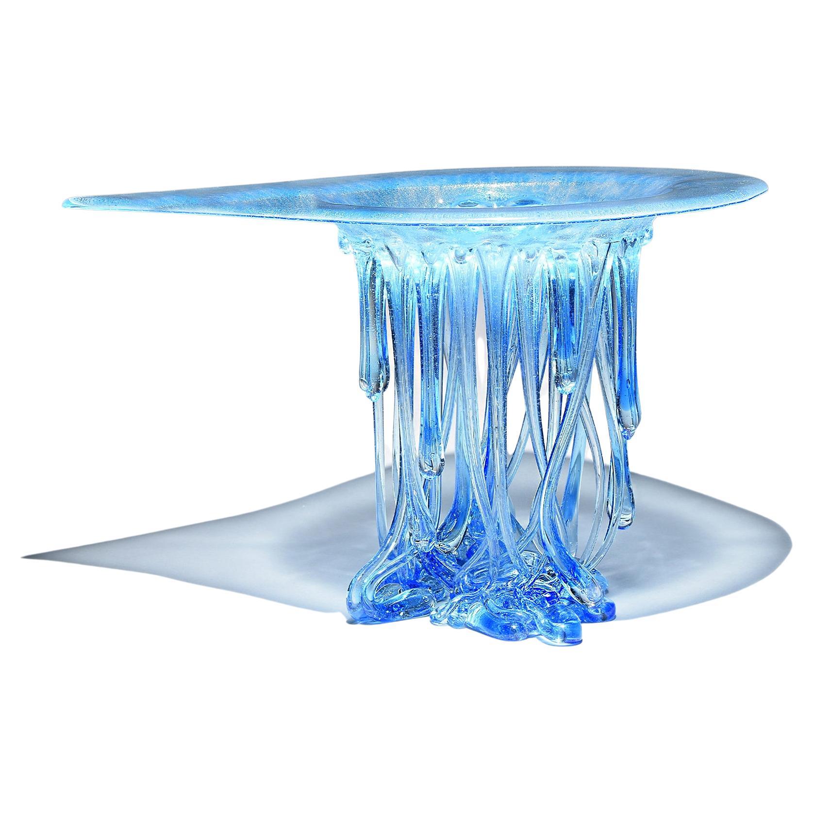 "Water Drop", Murano Glass Centerpiece, Handmade in Italy, Unique Design, 2022 For Sale