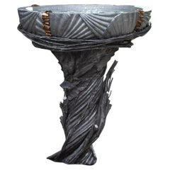 Water Element by Ondřej Oliva - garden basin, aluminum and bronze