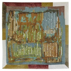 Contemporary Tapestry Wall Panel Embroidery Water