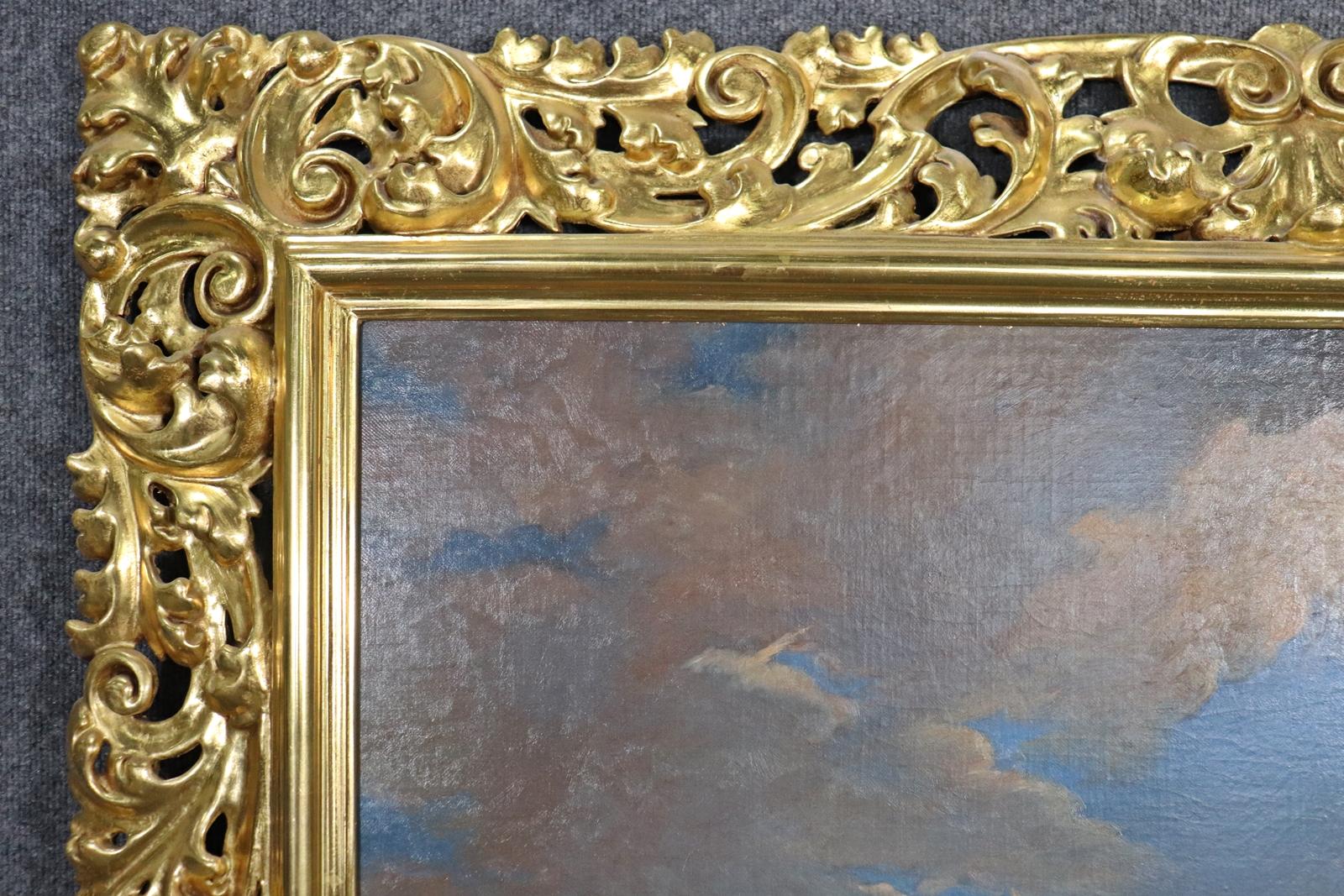 Water Gilded Rococo Framed After Giulio Cesare Ferrari 
