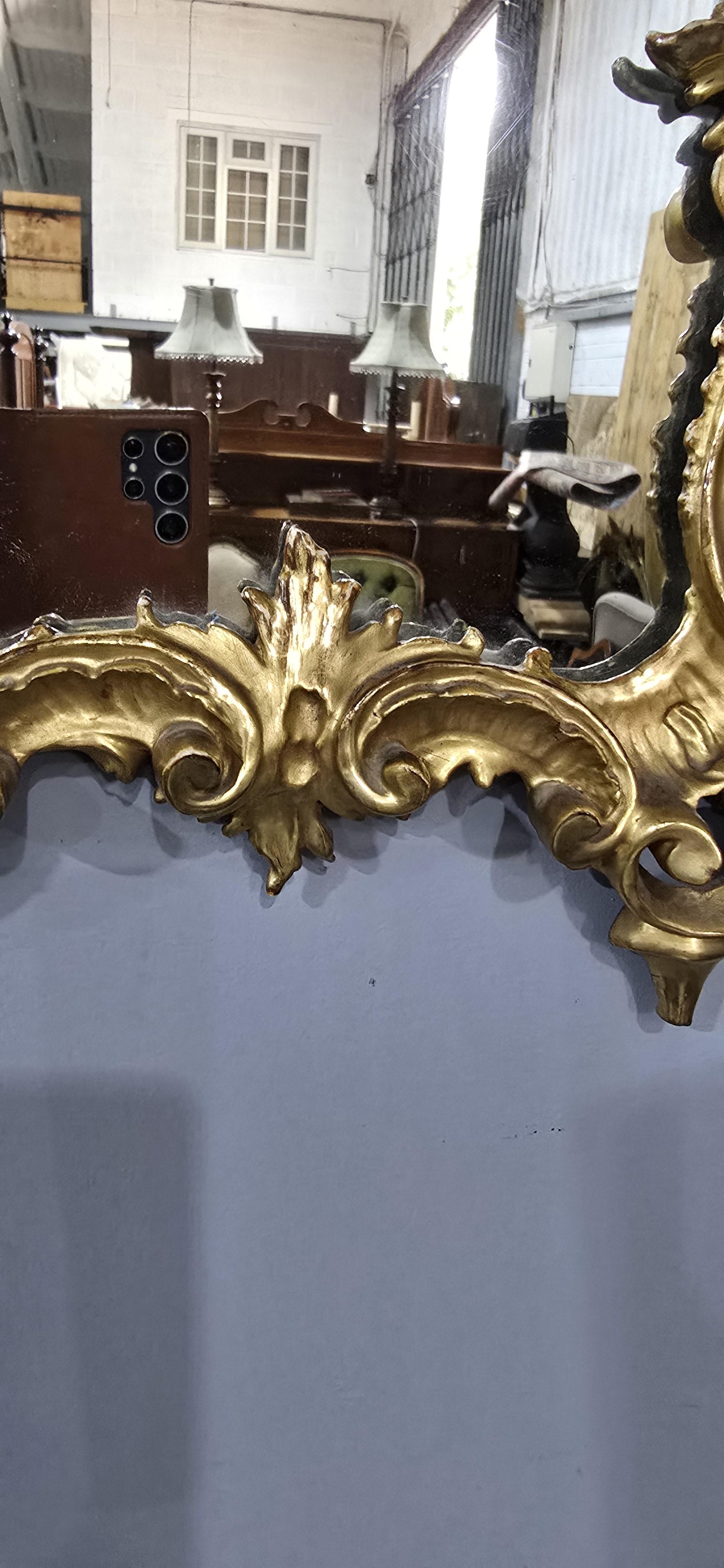 Andorran Water Gilded Venetian Mirror For Sale
