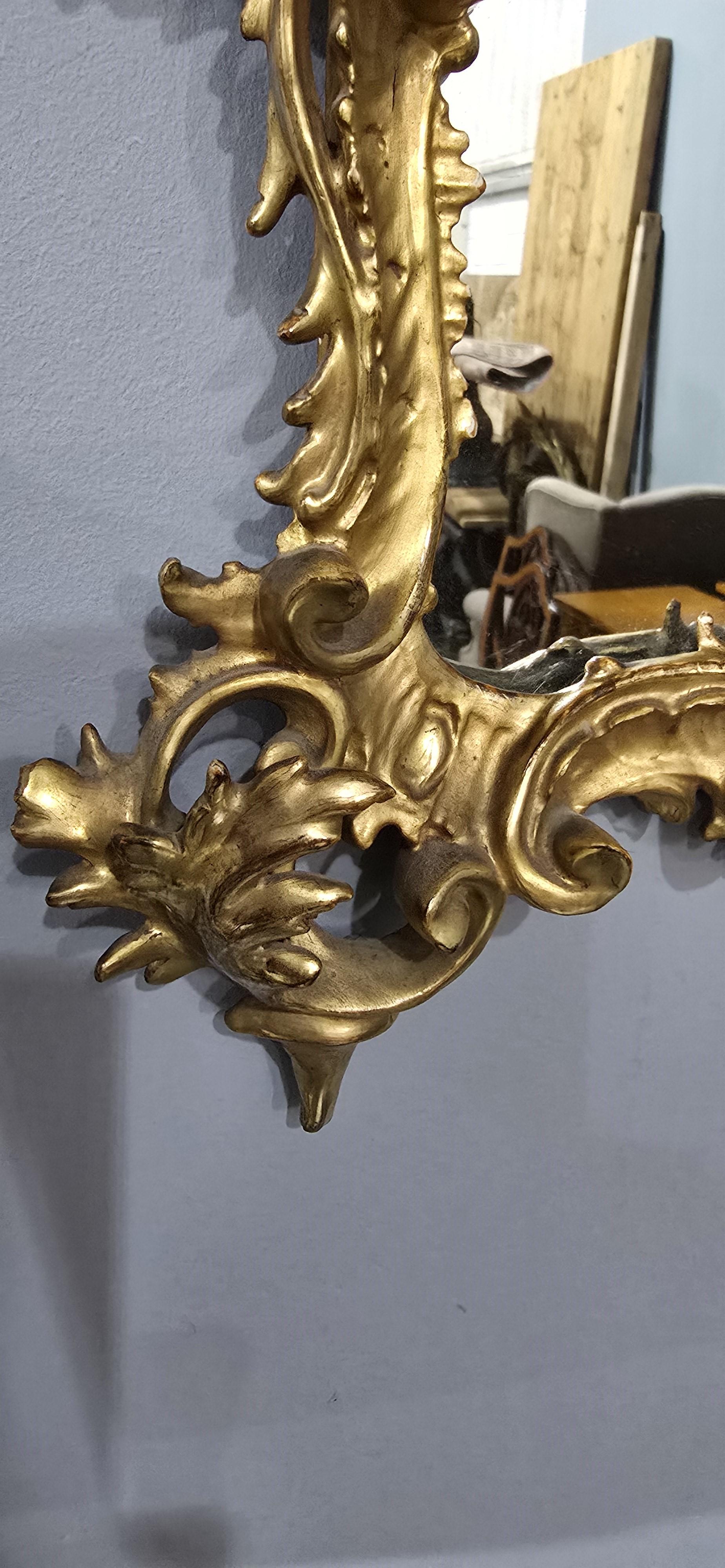 Giltwood Water Gilded Venetian Mirror For Sale