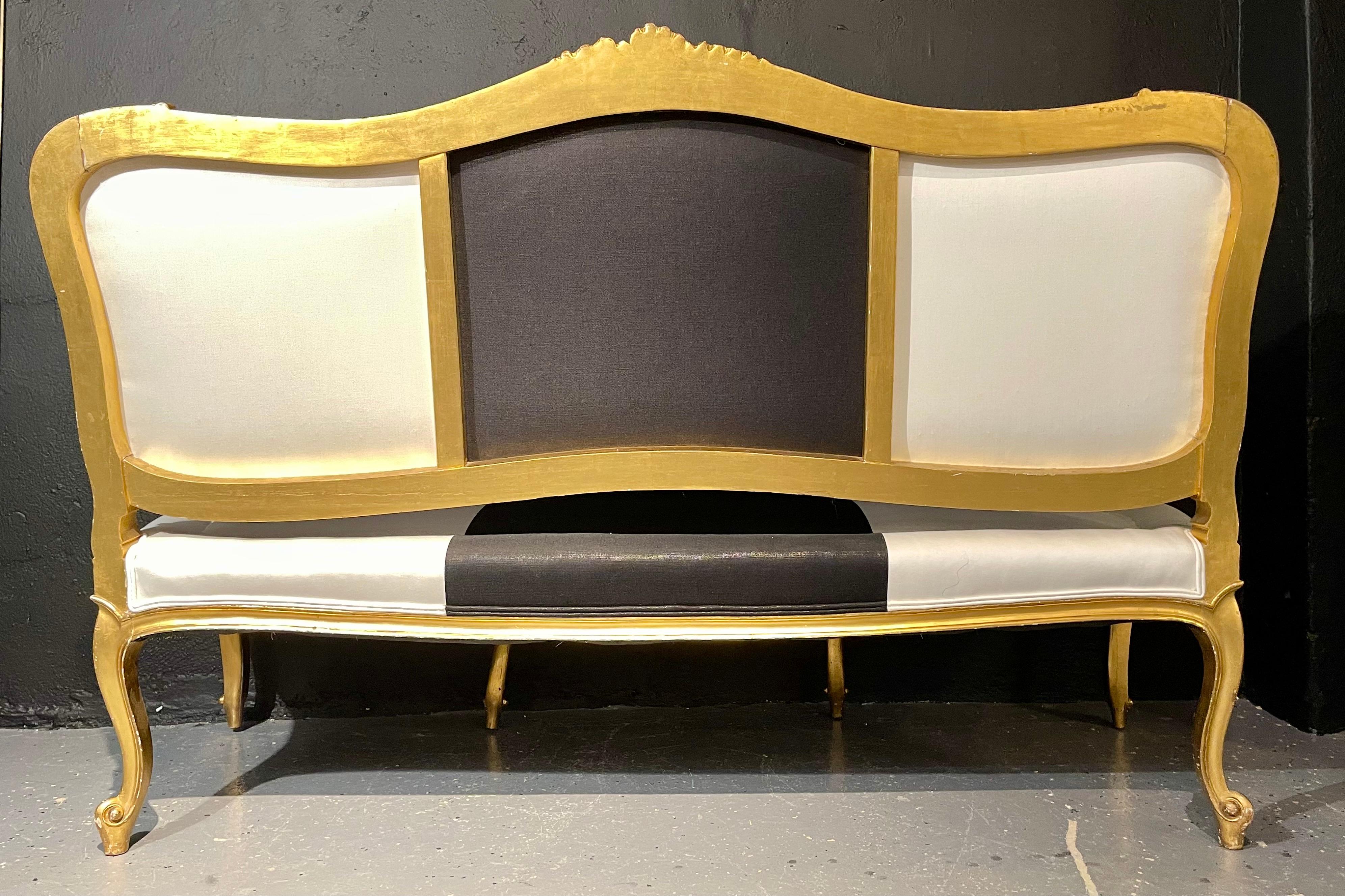 Französisches vergoldetes Wasserset, Sofa oder Loveseat, ein Paar, 1930er Jahre im Angebot 9