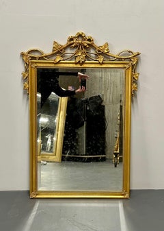 Water Giltwood Wall, Pier or Console Mirror, Carved, Regency Style