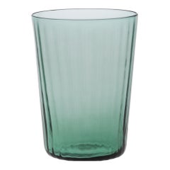 Water Glass Handcrafted in Muranese Glass, Baltic Plisse MUN by VG