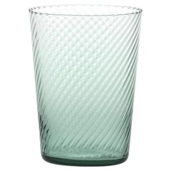 Water Glass Handcrafted in Muranese Glass, Baltic Twisted MUN by VG