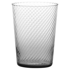 Water Glass Handcrafted in Muranese Glass, Lead Twisted MUN by VG
