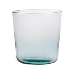 Water Glass Handcrafted in Muranese Glass, Small, Aquamarine Pure MUN by VG