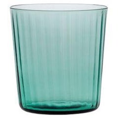 Water Glass Handcrafted in Muranese Glass, Small, Baltic Plissé MUN by VG