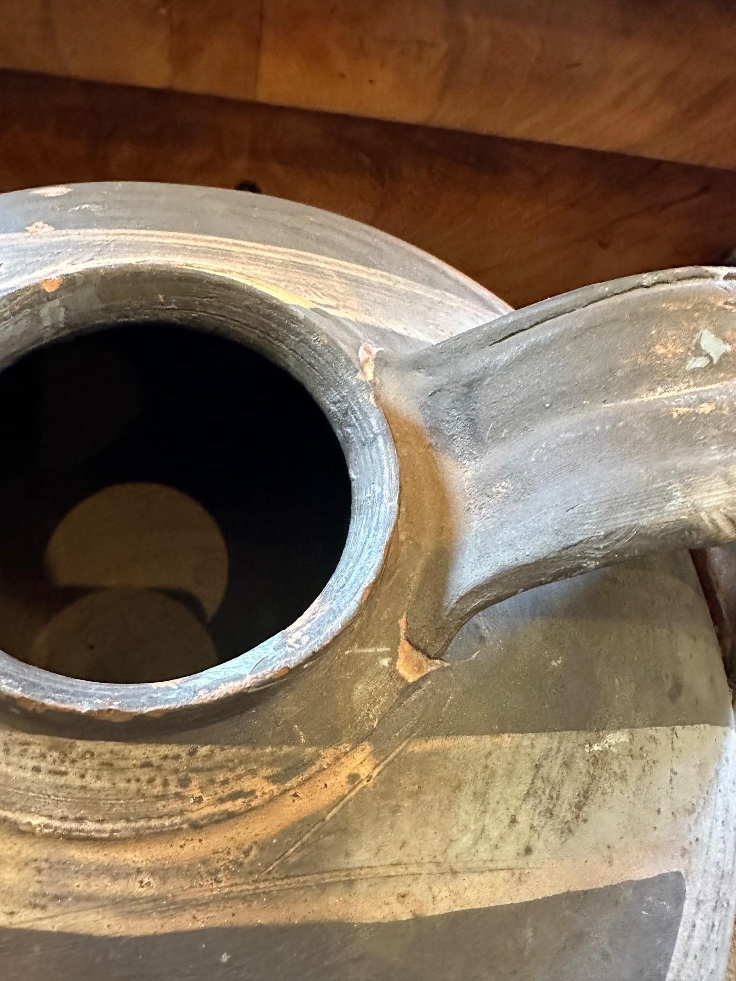 Jarra Porta Agua Jarrón de Cerámica Hecho a Mano Florero Antiguo LA CA centro de mesa en venta 9