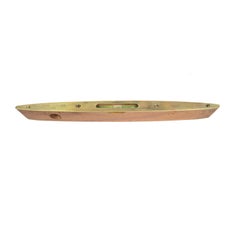 Water Level Made of Wood, Brass and Glass