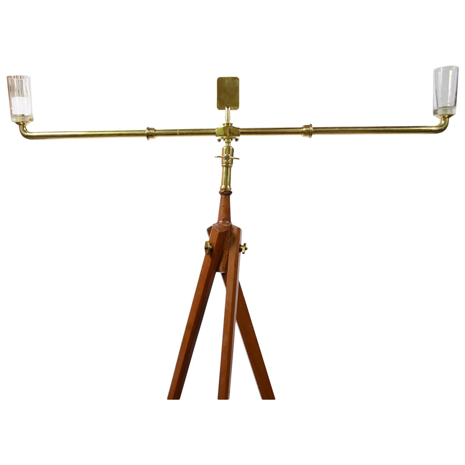 Water Level with Tripod Made in Italy in the Second Half of the 19th Century