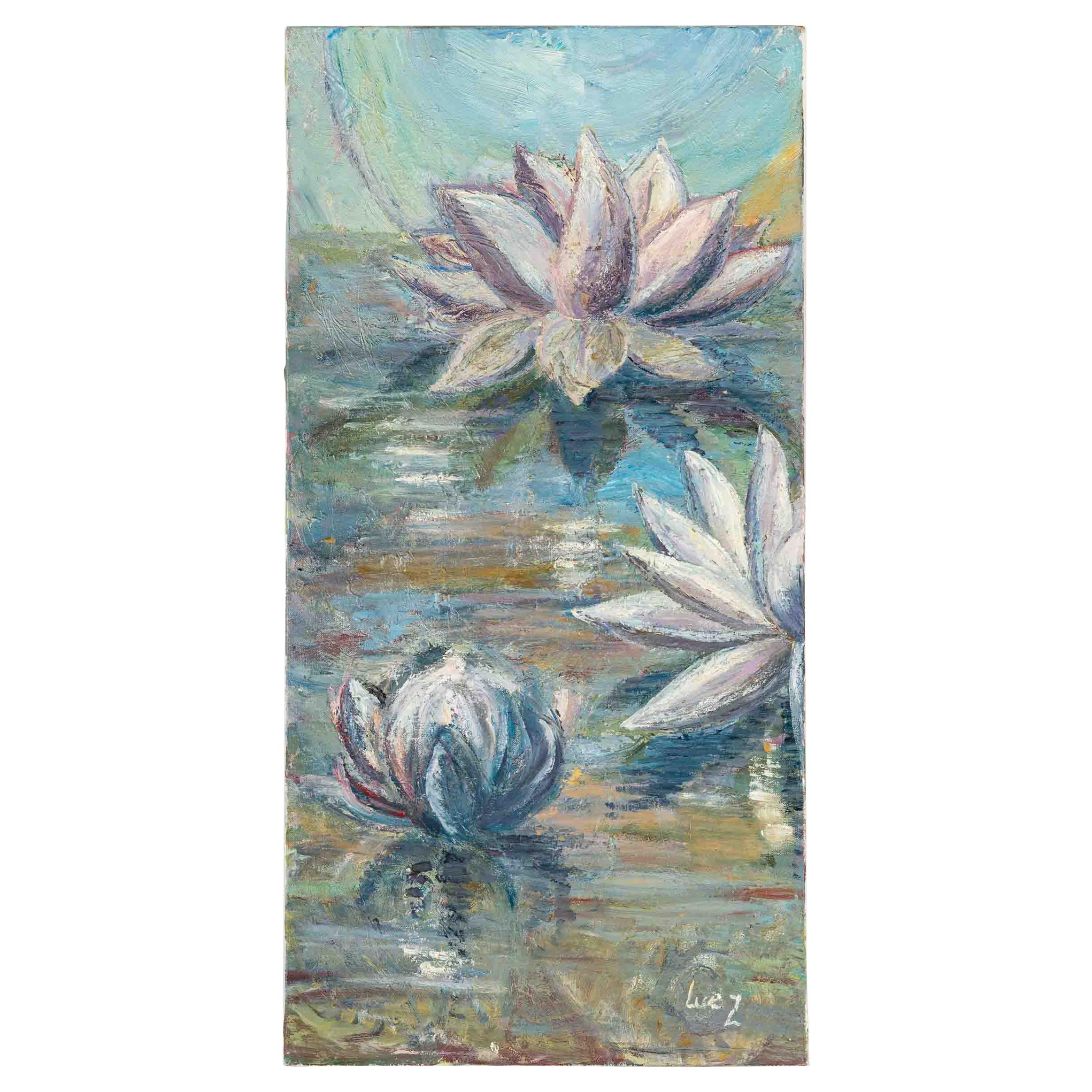 Water Lilies on the Water, 20th Century For Sale