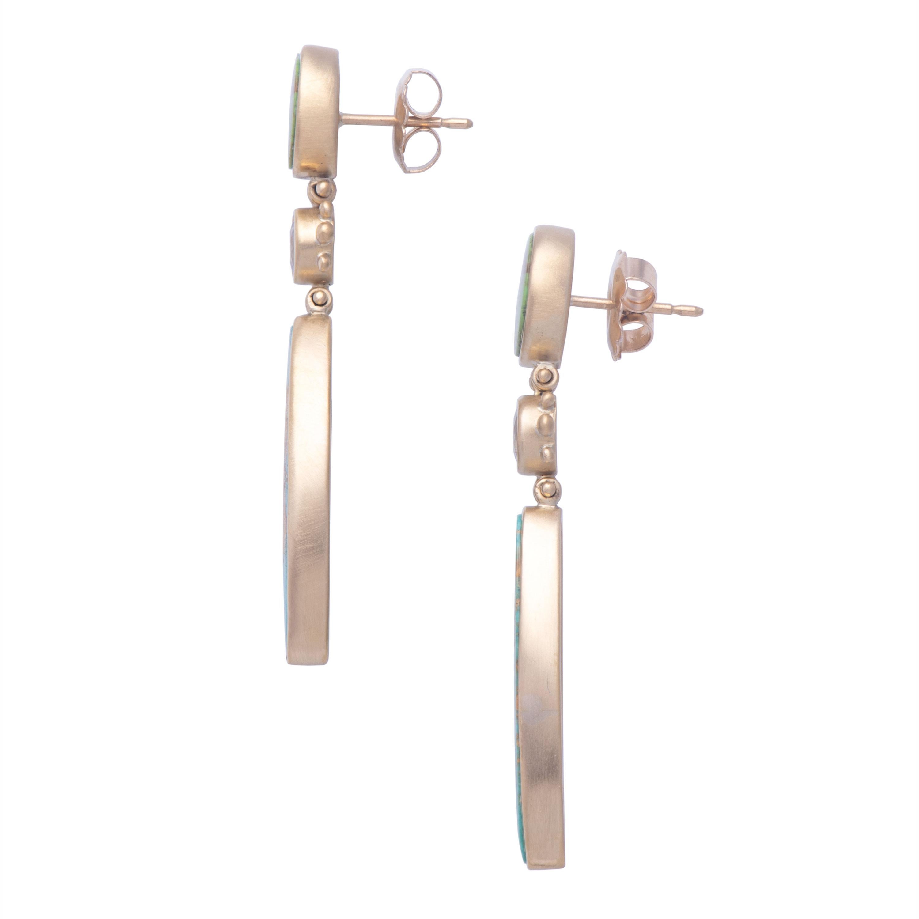 gaspeite earrings