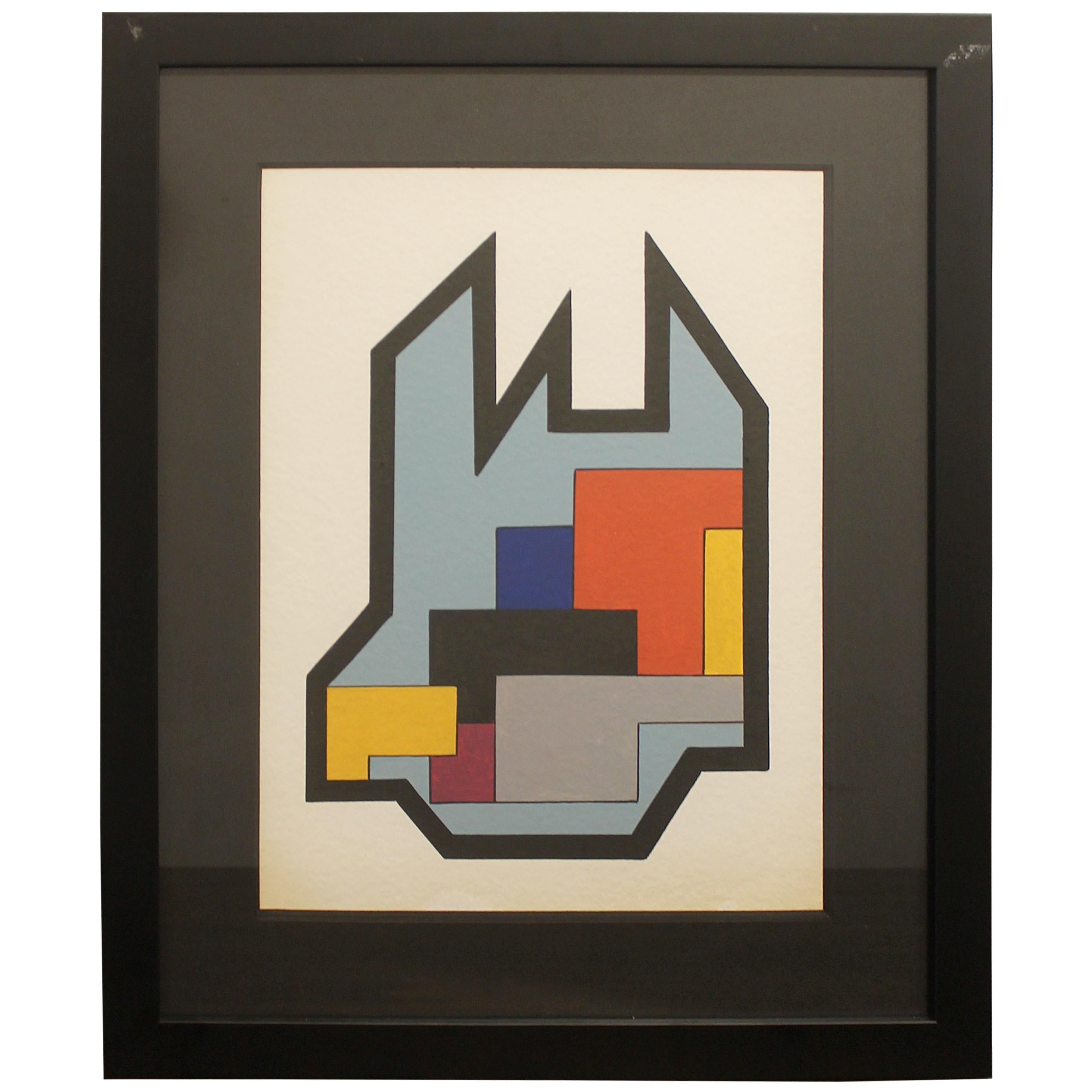 Peinture à l'eau de Guy Vandenbranden:: Belgique:: 1993 en vente