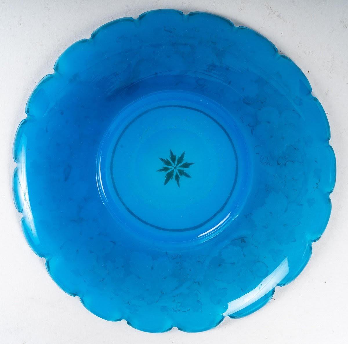 Water Service of the XIXth Century, Blue Opaline 3