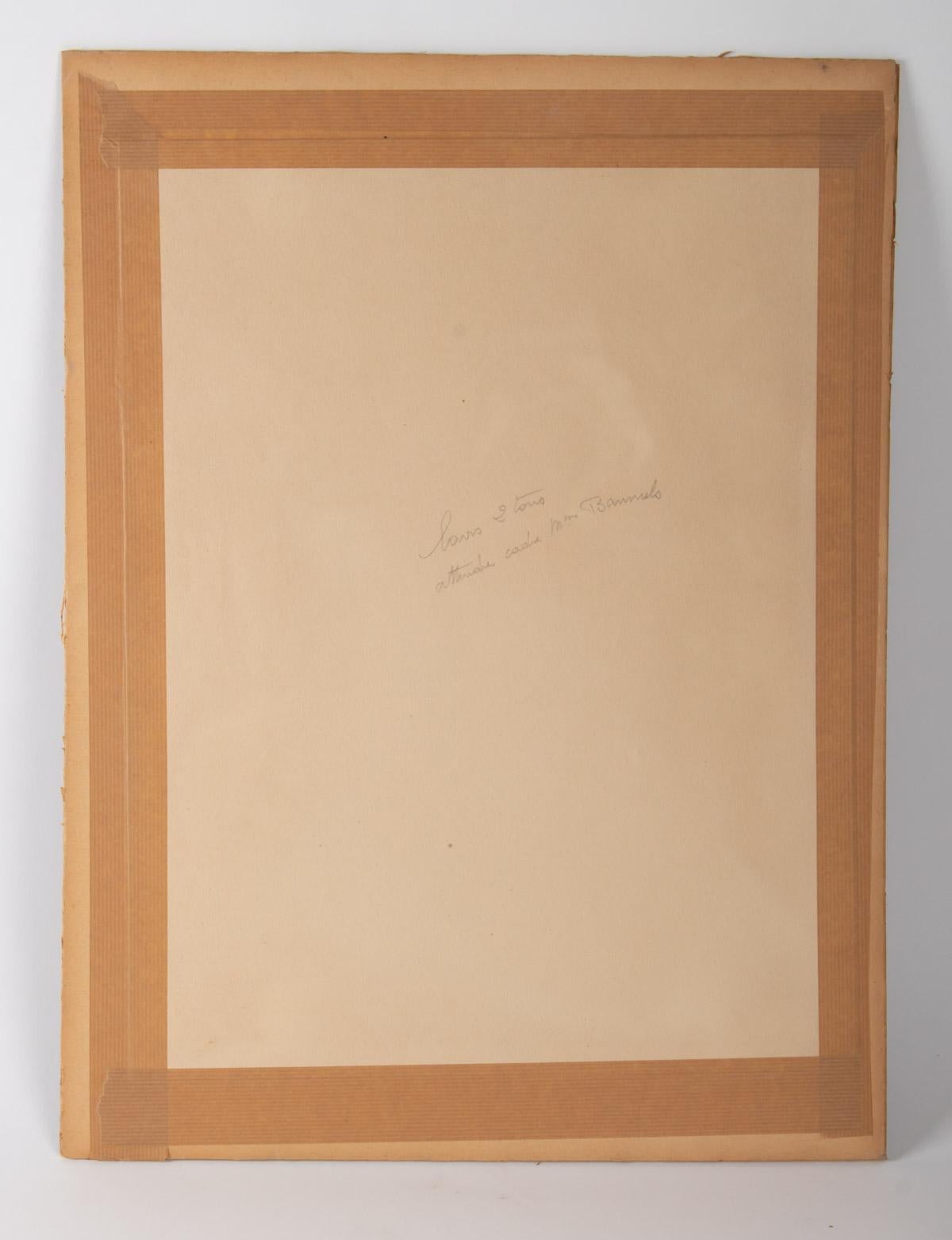 Paper Watercolor, Belle Époque, 1900-1920, Signed Renée Michèle, Paris For Sale