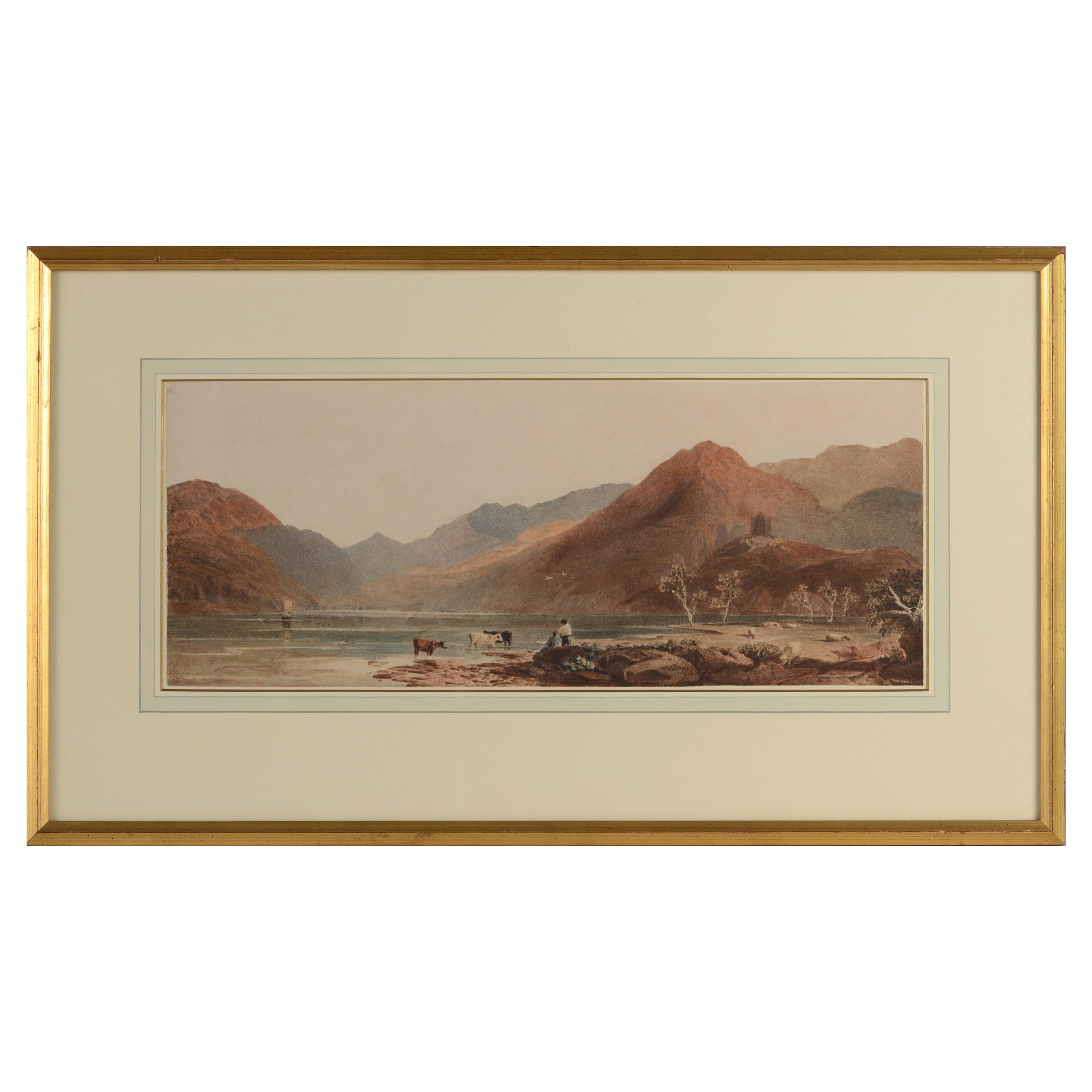 Watercolor by John Varley, 1812 For Sale