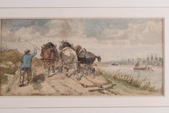 Watercolor by Richard Beavis, 19th Century British School