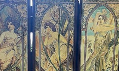 Watercolor - 'Four Seasons' - European School