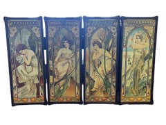 Watercolor - 'Four Seasons' - European School