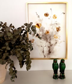 Aquarell "Goldene Mohnblumen"