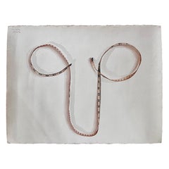 Watercolor of a "Sewing Tape" in a Sculptural Suggestive Shape, 2002
