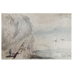 Acquerello di Penmaenmawr, Galles del Nord di Robert Hindmarsh Grundy, 1850 ca.