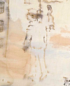 Watercolor on Canvas by Jochen Michaelis, Titled: Toward the Pantheon.