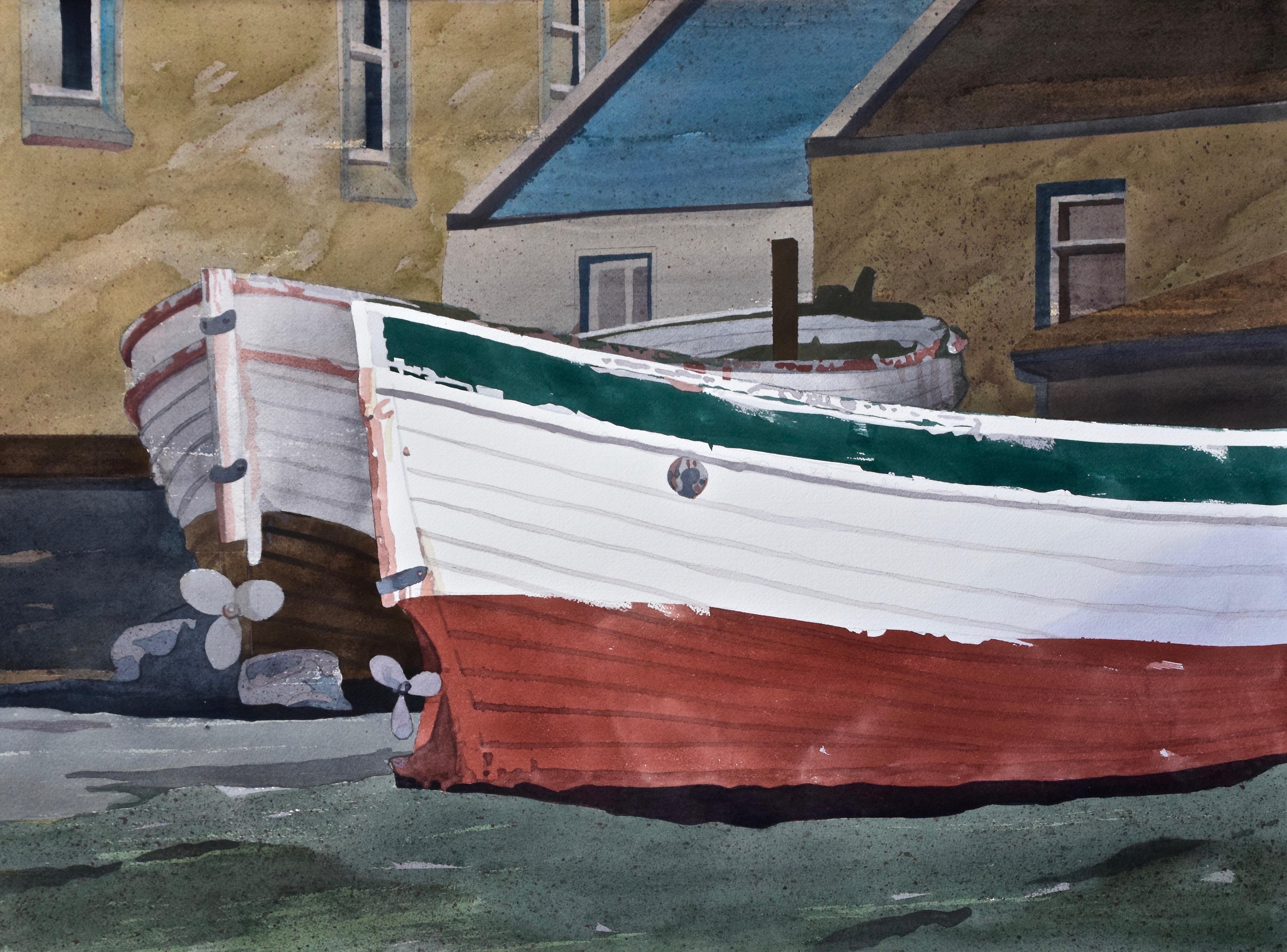 From the artist: Old fishing boats have always fascinated me. Those on the verge of falling apart, and sinking into the sea seem to call me, and I cannot pass one by without shooting a photograph as inspiration for a future painting. I seek to