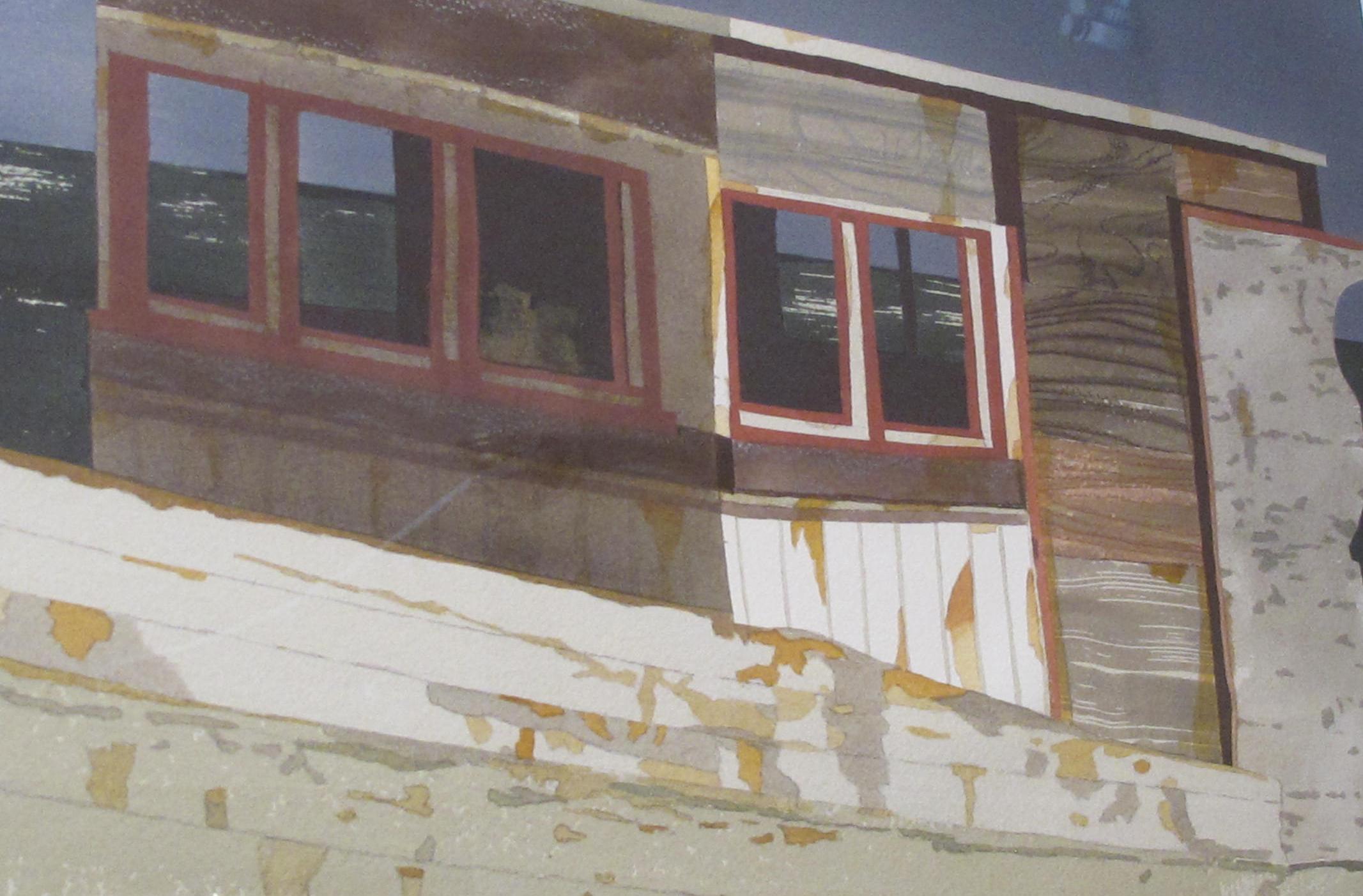 Aquarell auf Papier 'Nordwind:: Bodega Bay:: Kalifornien' von Michael Dunlavey im Zustand „Neu“ im Angebot in San Francisco, CA