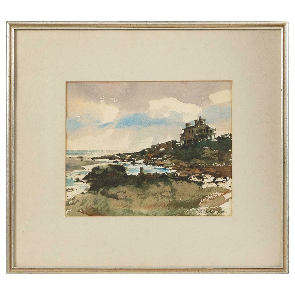 Aquarellgemälde von John A. Neff 'Connecticut, 1926-2017' im Angebot