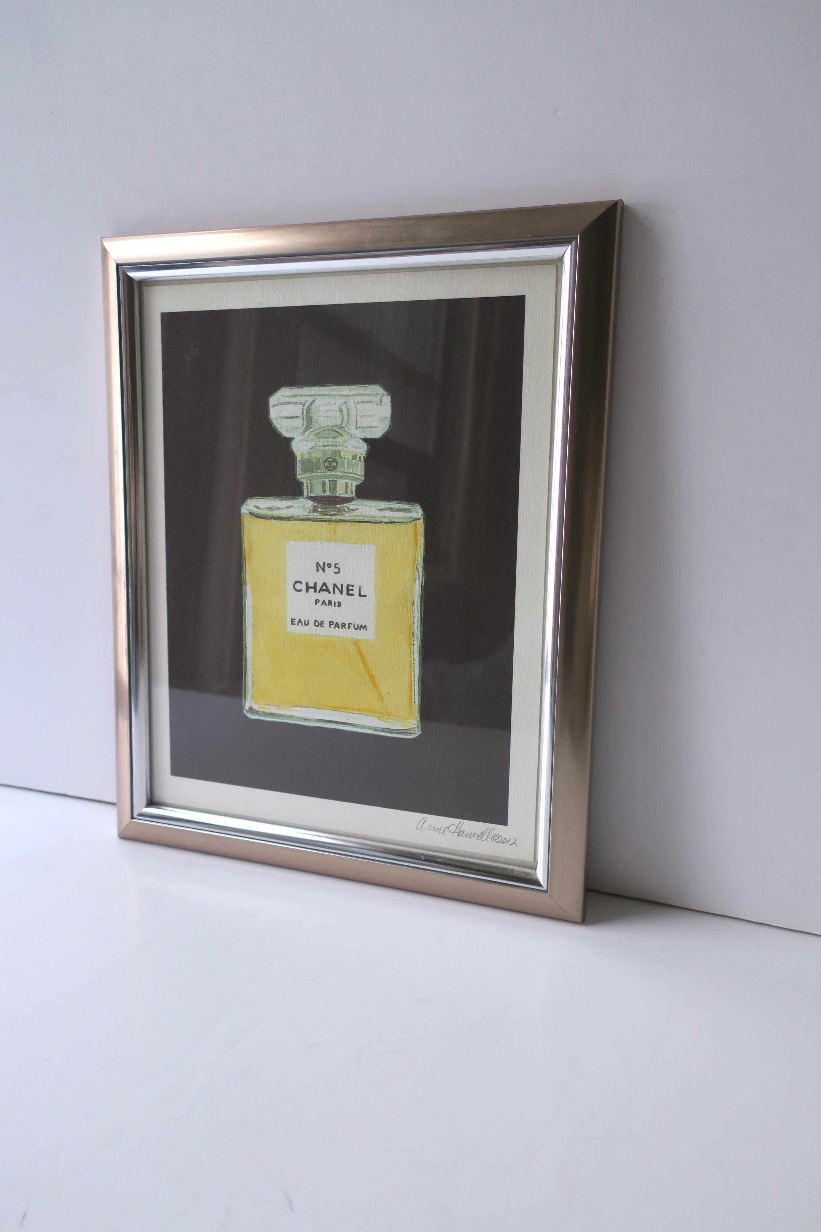 Moderno Pittura ad acquerello del profumo Chanel n. 5 in vendita