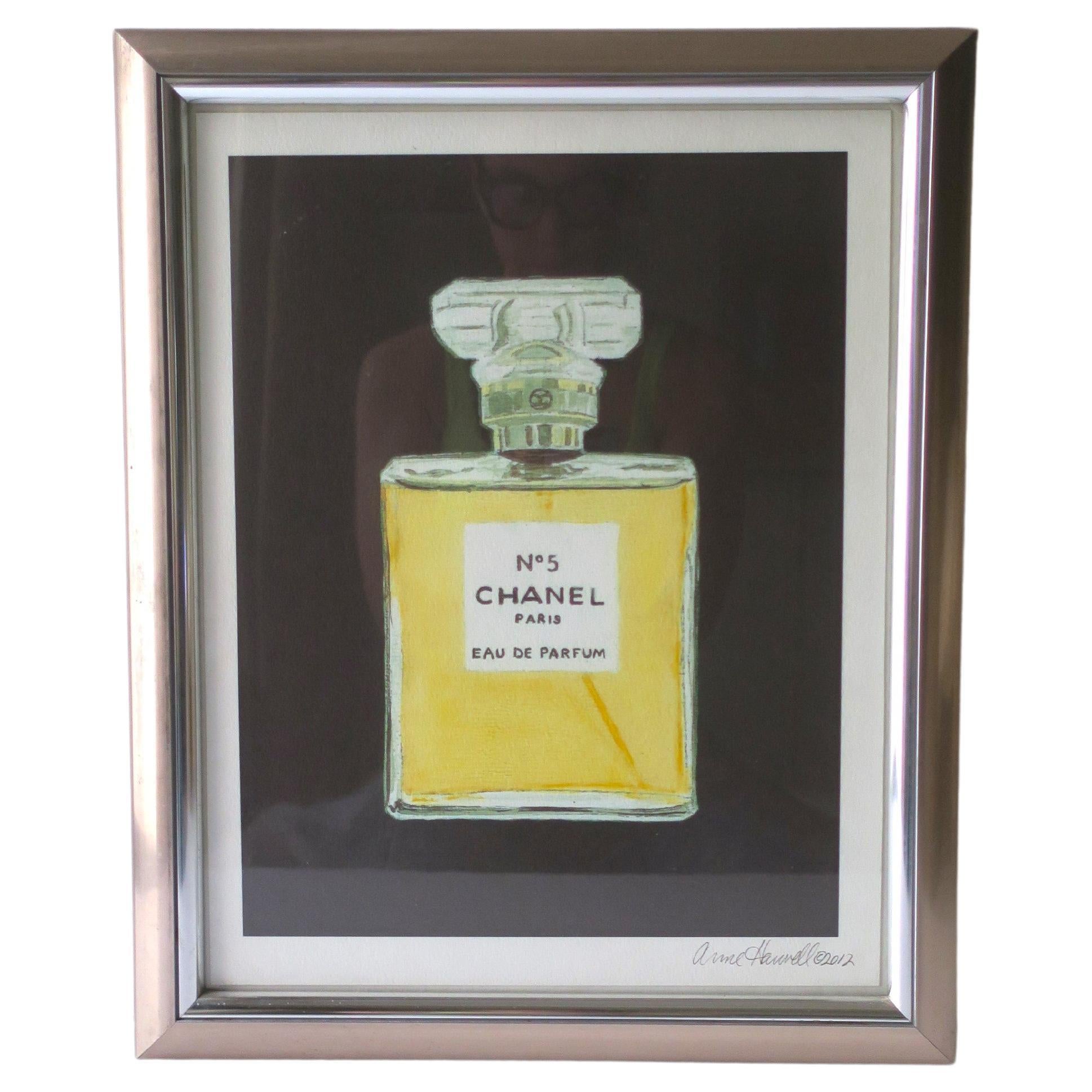 Watercolor Painting Chanel No. 5 Perfume  For Sale