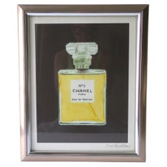 Watercolor Painting Chanel No. 5 Perfume 