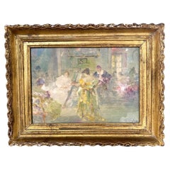 Watercolor "Painting Lesson" Gabriel Griffon