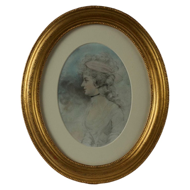 Watercolor Portrait of Catherine Bulteel by John Downman, Late 18th Century