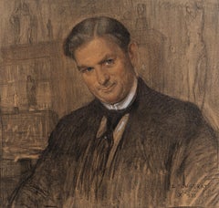 Aquarellbildnis von Paul Thoby, Chirurg, von E. Fougerat, 1933