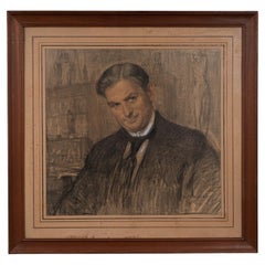 Aquarellbildnis von Paul Thoby, Chirurg, von E. Fougerat, 1933