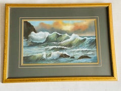 Watercolor Seascape at Sunset by Catherine Douglass Painting