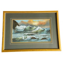 Watercolor Seascape at Sunset by Catherine Douglass Painting
