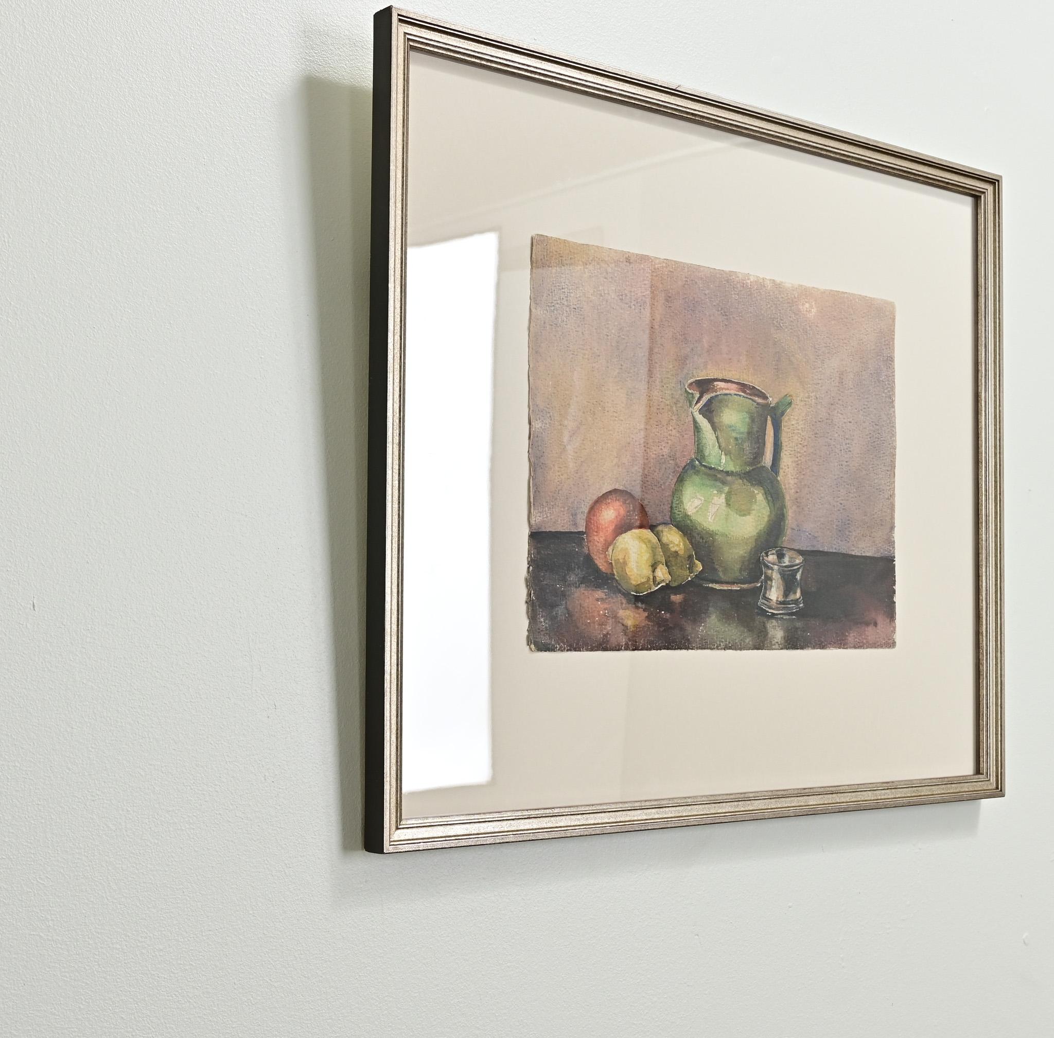 Watercolor Still Life, Framed In Good Condition In Baton Rouge, LA
