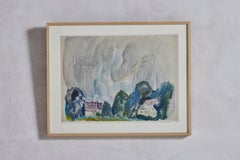 Watercolor "Storm in Woodstock" by Hayley Lever