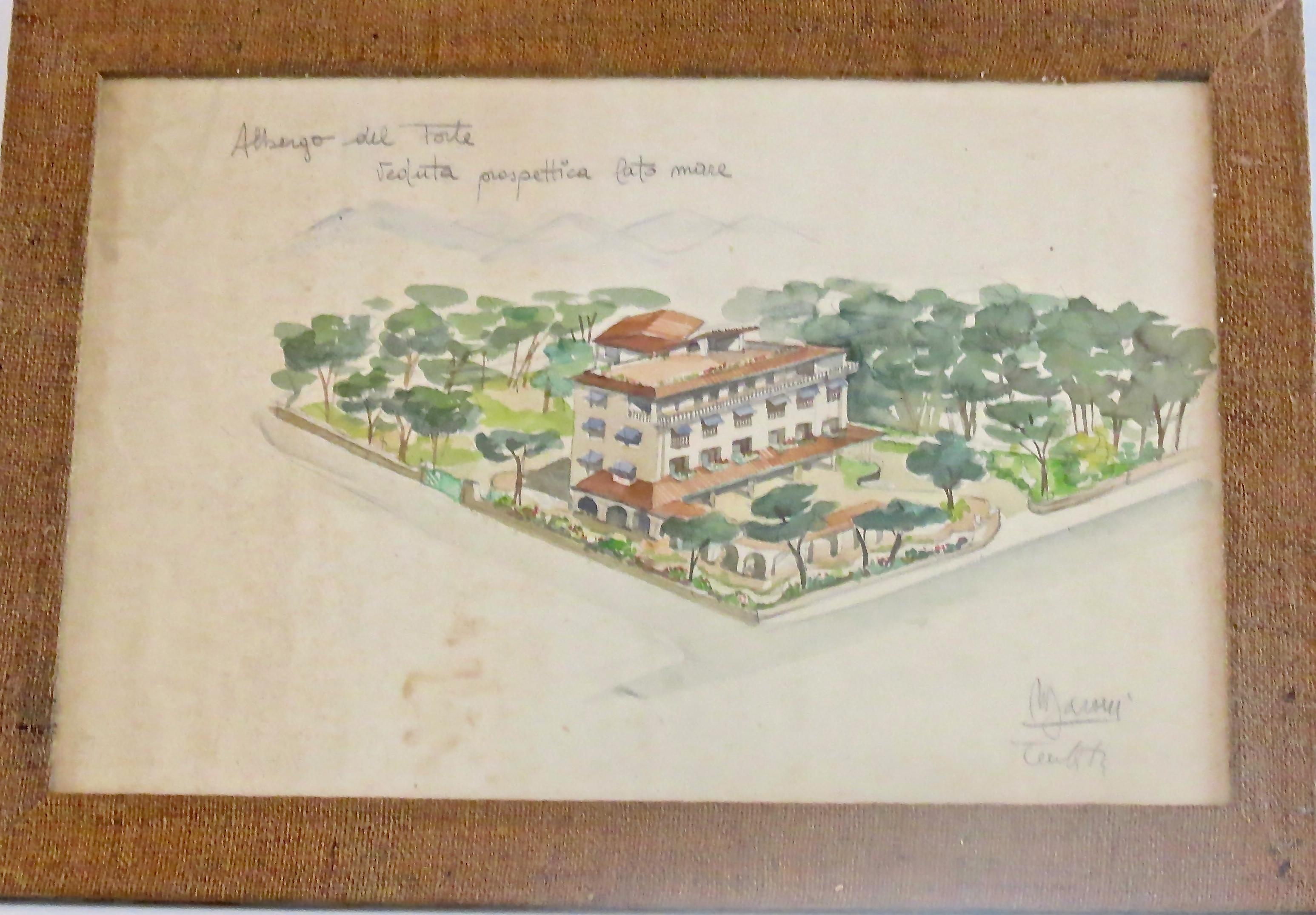 Einzigartiges Aquarell von Maurizio Tempestini
eines von 11 Exemplaren, die 