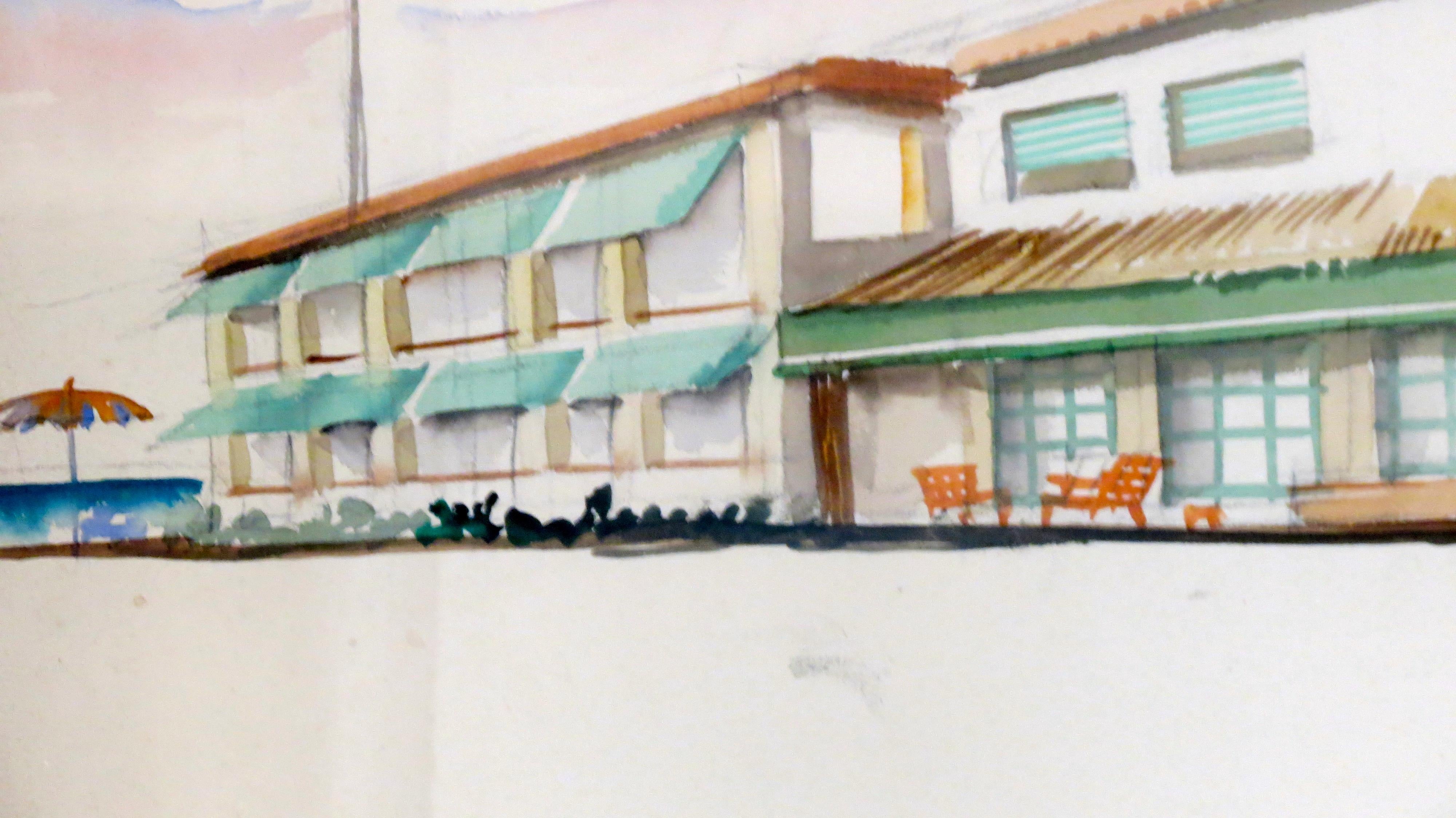 Mid-20th Century Watercolors on Paper 
